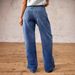 Women's Clothing High-Waisted Wide Leg Jeans Washed Gradient Retro Loose Fit Casual Denim Spring/Autumn Wear_ecoleips.com