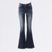 Women's Retro Low-Rise Flared Jeans - Stretch Slim Fit Bootcut Pants_ecoleips.com