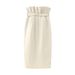 Women's Clothing Summer New Celebrity Slim Pleated Top Lace Waist Skirt Suit_ecoleips.com