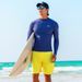 Aria Basics 2025 New Men's Diving Long Sleeve Sun Protection Quick-Dry Swimsuit Jellyfish Surfing Suit Snorkeling Set_ecoleips.com
