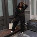 Women's Clothing Casual Commuter Hooded Zipper Sweatshirt Two Piece Set Wide Leg Hole Personality For Formal & Casual_ecoleips.com