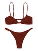 Multi Color Sexy Sling Strap Split Swimsuit European And American Three Point High Waist Hot Spring Bikini Swimsuit_ecoleips.com