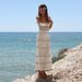 Women's Clothing Summer New Holiday Beach Hollow Suspender Knitted Long Dress_ecoleips.com
