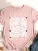Faith Over Fear Women's Tee - Minimalist Leaf Graphic, Inspirational Casual Top_ecoleips.com