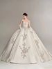 Satin Strapless Wedding Dress With Train - Elegant A-Line Bridal Gown For Petite Brides - New Arrival_ecoleips.com