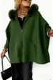 Women's Clothing Autumn And Winter Hooded Long Sleeved Coat, Solid Color Loose Cardigan, Fashionable Woolen Top For Women._ecoleips.com
