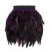 Halloween Fluffy Feather Skirt, Elastic Waist Short Skirt For Cosplay, Club & Rave Outfits_ecoleips.com