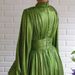 Women's Clothing Spring And Summer Color Waist Halterneck Wide Swing Sexy Avocado Green Dress Solid Color Long Skirt_ecoleips.com