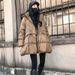 European Plus Size Women's Down Jacket 2025 Autumn Winter New Thickened Design Hooded Mid-Length Casual Coat_ecoleips.com