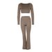 AD636 European And American Cross-border New Style Nude-feel Micro-flared Yoga Pants Autumn Fitness Sports Casual_ecoleips.com