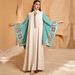 New 2026 Women's Kaftan Dress Long Sleeved Elegant Luxury European American Style Versatile Cross Border Robe for Everyday Wear_ecoleips.com