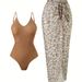 Women's Clothing Retro Women's One Piece Swimsuit With Spaghetti Straps Leopard Print Tulle Skirt Colorful Swimwear Set_ecoleips.com