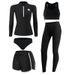 Women's Clothing Style Women's Long Sleeve Swimsuit Sun Protection Two Piece Slimming Quick Drying Sports Dive Suit Conservative Design_ecoleips.com