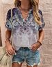 2026 Spring Summer New Cross-Border Foreign Trade Women's Clothing Wish European American Tops Printed Twist_ecoleips.com
