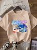 Women's Casual Round Neck Short Sleeve T-Shirt Multi-Color Style Simple Fashionable Sports Top Solid Printed Loose Fit_ecoleips.com