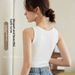 Ribbed Backless With Built-in Bra And Chest Pads, Suitable Outerwear Or As An Inner Layer, Sleeveless Sports_ecoleips.com