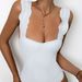 Women's Clothing Deep V Glossy One-piece Swimsuit Spring Sports Bikini Swimming Pool Hot Spring Integrated Swimsuit_ecoleips.com