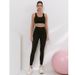 Plus Size Women's Sports Pants Quick Drying Yoga Suit Bare Skin Stretch Fitness Running Clothes With Shockproof Push-up Bra_ecoleips.com