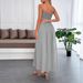 DiYun European And American Casual Vacation Strapless Waist-Cinching Long Dress Women's Clothing 2025_ecoleips.com