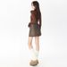 ng2510292 American-style Spicy Girl PU Leather Skirt, High-waisted A-line For Women, 2024 Autumn And Winter New Model,_ecoleips.com