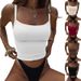 Women's Clothing Y2K Women's Short Camisole Sexy Hot Girl Style Summer Clothing Tight Fit For Formal & Casual For Women_ecoleips.com
