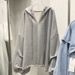 Women's European And American Style Hooded Sweatshirt, Early Autumn Thin Version, Plus-size Loose Fit, Korean Style,_ecoleips.com