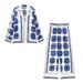 Women's Clothing Printed Casual Shirt Printed Loose Trousers_ecoleips.com