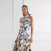 Women's Clothing Holiday Style Strappy Lolita Big Swing Skirt Printed Long Dress_ecoleips.com