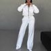 2024 Spring Autumn Sweatshirt Two-piece Set Women's European And American Cross-border Trendy Fashion Casual Zipper_ecoleips.com