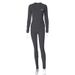 TK107 Cross-border Women's New Slim-fit Long-sleeve Top And Sports Yoga Skinny Pants Set Wholesale For Women_ecoleips.com