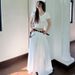 Verve MMFISH Casual Solid Color Pleated Loose Slimming Large Hem Slim Fit Mid-Length Skirt (With Belt) Q102_ecoleips.com