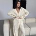 Autumn New Euopean And Ameican Style Loose Comfotable Cotton Pinted Pajama Set Wholesale Women's_ecoleips.com