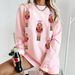 Anime-Inspired Glitter Sweatshirt – Oversized Long Sleeve Graphic Hoodie (XS/S/M/L, Pink/Ivory)_ecoleips.com