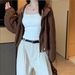 Cross Back Strap Hot Girl Tank Women New Style With Chest Pad Outer Wear, Slimming Base Layer Tube Top For Summer_ecoleips.com