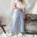 Suitable For All Seasons Summer New Women's 2025 Loose Striped Cotton Linen Pocket Fashion Casual Wide-leg Pants For Women_ecoleips.com