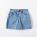 Women's Clothing Chic High Waist Denim Short Skirt Women Summer Raw Edge A Line Skirt With Safety Pants Mini Skirt_ecoleips.com