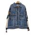 Women's Clothing Autumn And Winter Lazy Style Letter Contrast Color Stitching Sweater Sleeve Denim Jacket Female Ins Trendy Brand Windbreaker_ecoleips.com