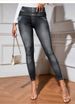 Women's Clothing Denim Fitness Pants High Waist Slim Hip Peach Stretch Running Yoga Casual Pants_ecoleips.com