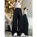 Suitable For All Seasons Ice Silk Polka Dot Yamamoto For Women, Summer Thin Lazy Style, Loose Fit, Versatile Trendy Slimming Casual Straight_ecoleips.com