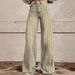 Women's Wide Leg Straight Leg Flared Jeans Anti Denim Striped Design Relaxed Everyday Wear Comfortable Feshion_ecoleips.com