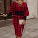 Autumn And Winter Long-sleeved V-neck Waist-wrapped Hip V-neck Dress Women's Clothing_ecoleips.com