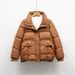 Short Down Jacket Winter Women's Bread Jacket New Small Warm White Duck Down Thickened Stand-up Collar Jacket_ecoleips.com