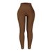 LazyZoom Ribbed Sports Leggings Seamless High Waist Fitness Pants Yoga Outfit Set_ecoleips.com
