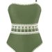 Aria Basics 2026 New European And American Sexy One-Piece Swimsuit Sunscreen Skirt Three-Piece Beach Bikini Women's Swimwear_ecoleips.com