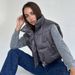 Women's Clothing Cotton vest women 2024 spring and autumn new style stand up collar thickened loose short diamond sleeveless vest jacket_ecoleips.com