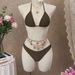 2025 New European And American Style Mesh Long Sleeve Cover-Up Beach Bikini Two-Piece Swimsuit Women's_ecoleips.com