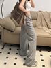 K Straight Leg Pants With High Waist, Casual And Slimming Look, Hanging And Smooth, Naked Feeling, Loose And Wide Leg Pants For Women_ecoleips.com