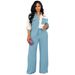 L524 European And American Women's Clothing Autumn Winter Color Block Pocket Casual Shirt Two-Piece Set_ecoleips.com