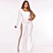 Voya Women's Spring/Summer New Style European And American Women's Clothing Fashion Mesh Patchwork With Rhinestones Jumpsuit Pants_ecoleips.com