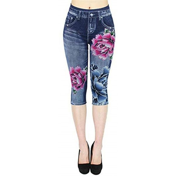 Women's Clothing Cropped Pants Summer Hot Selling Printed High Waist Women's Pants_ecoleips.com